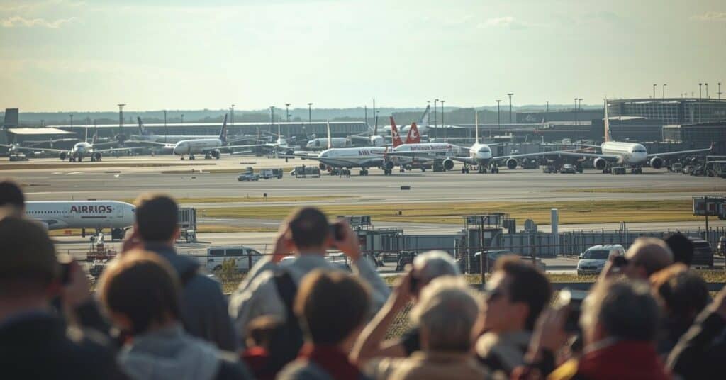 Drukte Schiphol & Spottersplekken