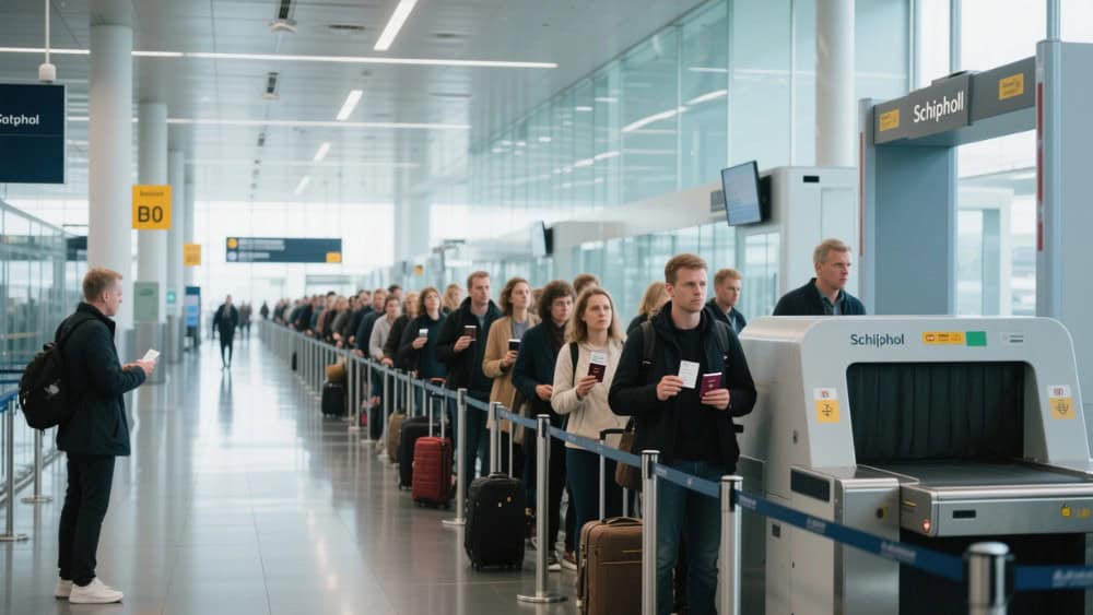 De drukteverwachting op Schiphol 