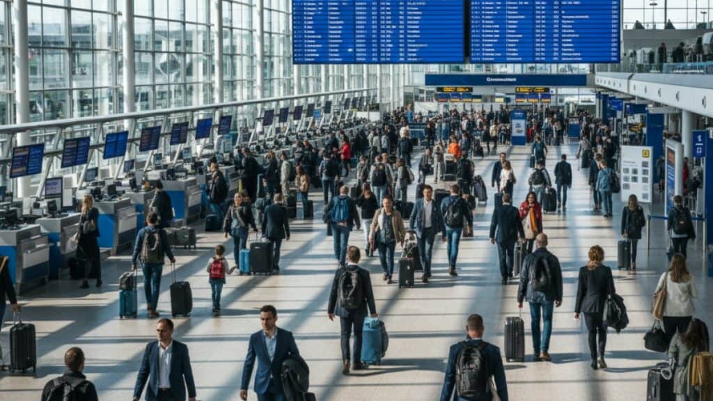 De drukteverwachting op Schiphol 