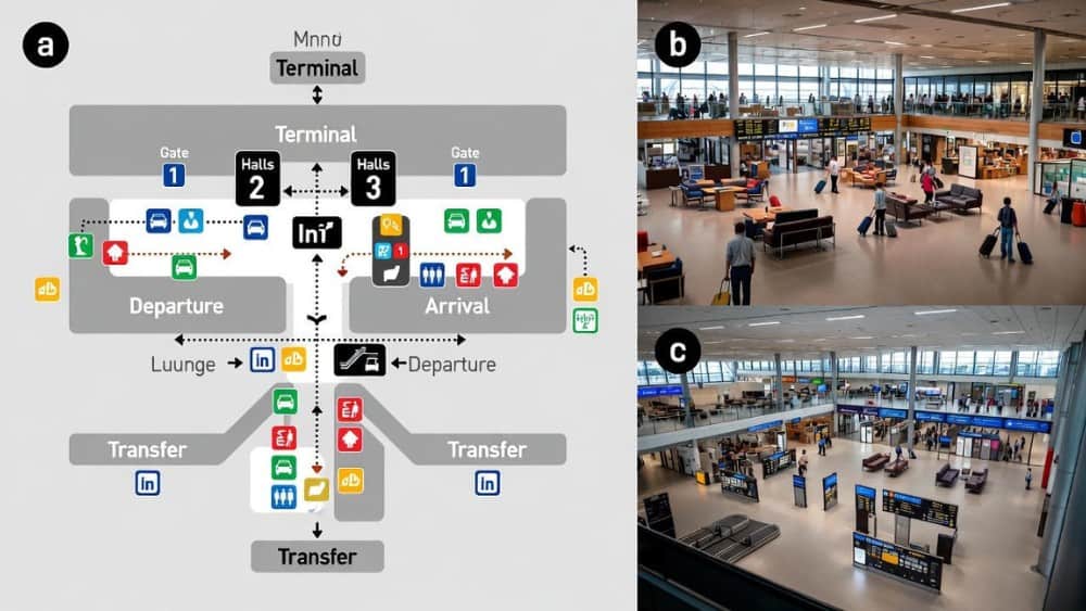 Bekijk de plattegrond van Schiphol met alle info over terminals en de vertrekhallen