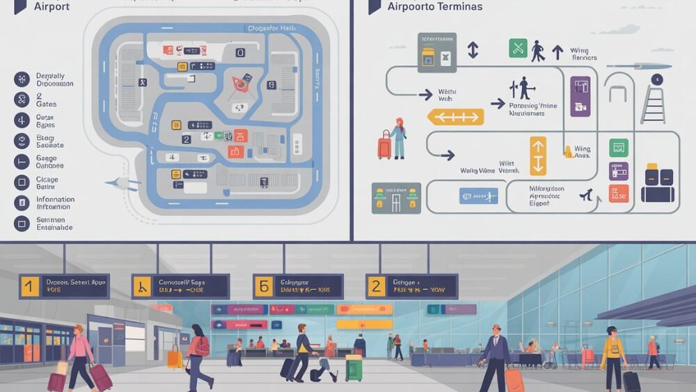 plattegrond van Schiphol