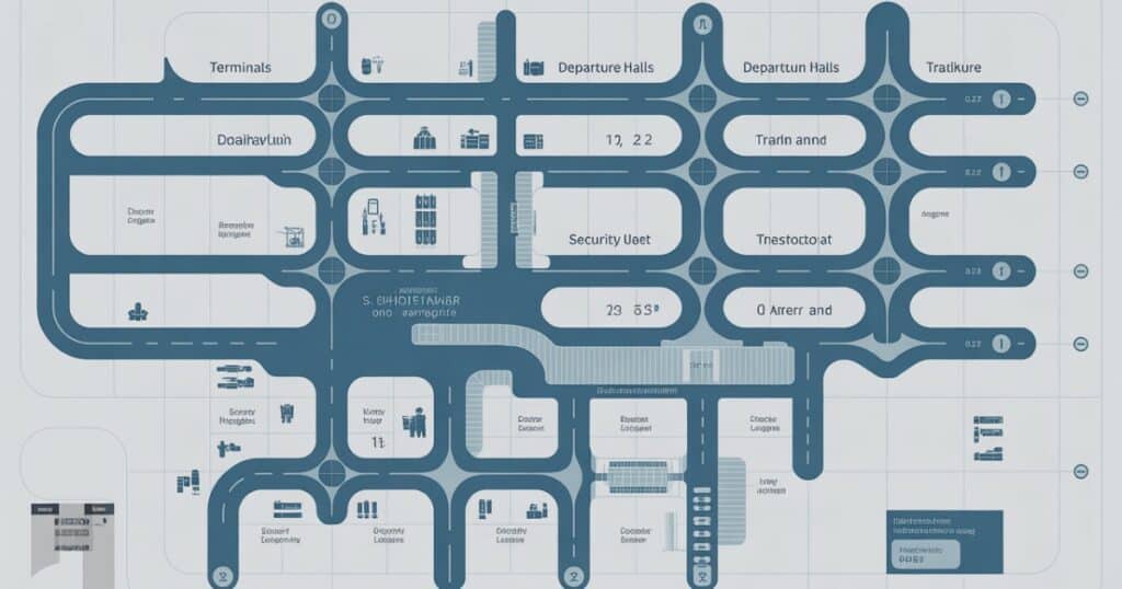 plattegrond van Schiphol