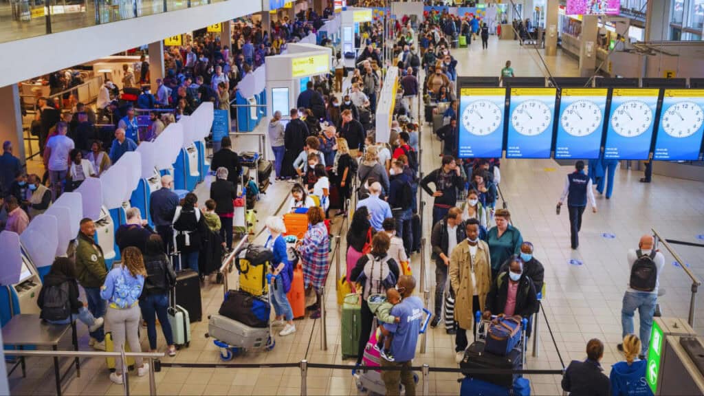 Drukte op Schiphol Vandaag
