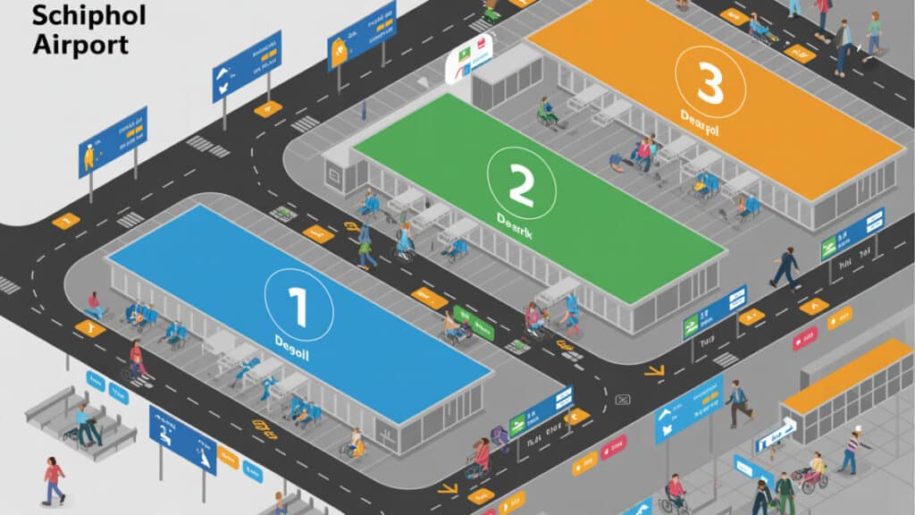 Plattegrond Schiphol 