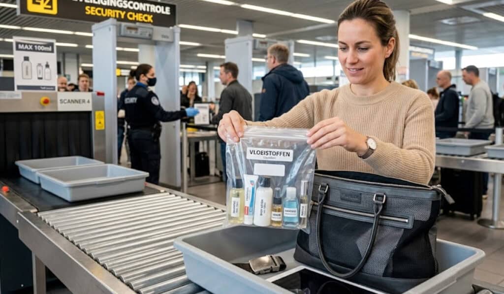 Vloeistoffen in handbagage: complete regels Schiphol uitgelegd