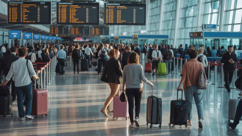Drukte op Schiphol vandaag