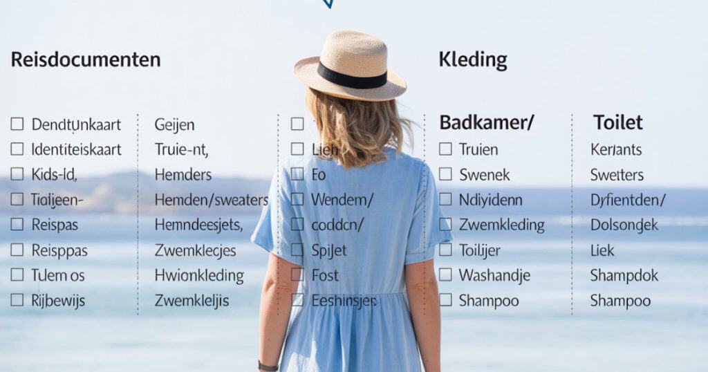 vakantie checklist