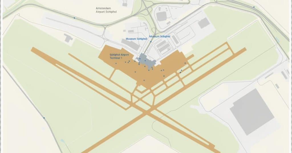 Schiphol Airport Map
