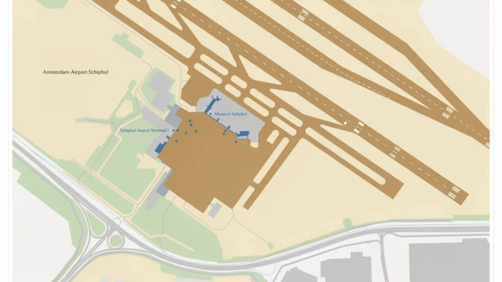 Schiphol Airport Map