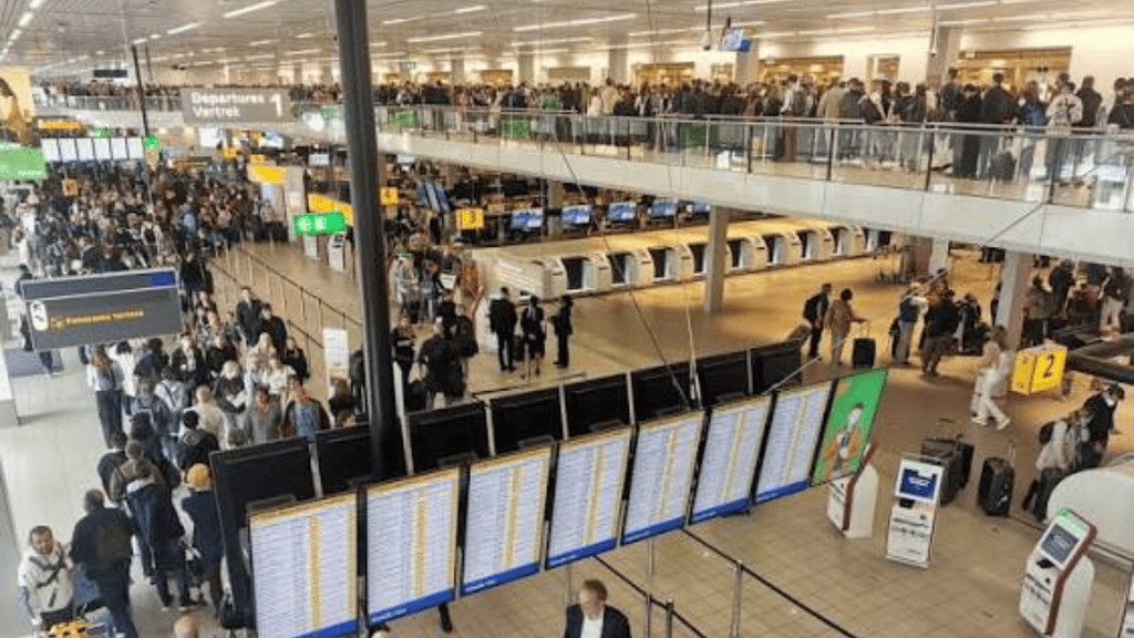 Drukte Schiphol vandaag