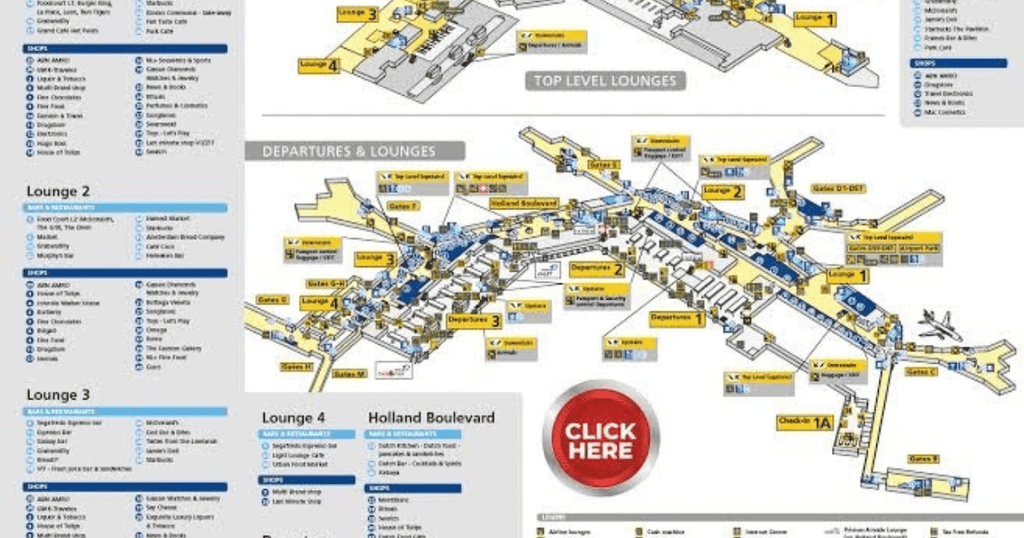 Plattegrond Schiphol
