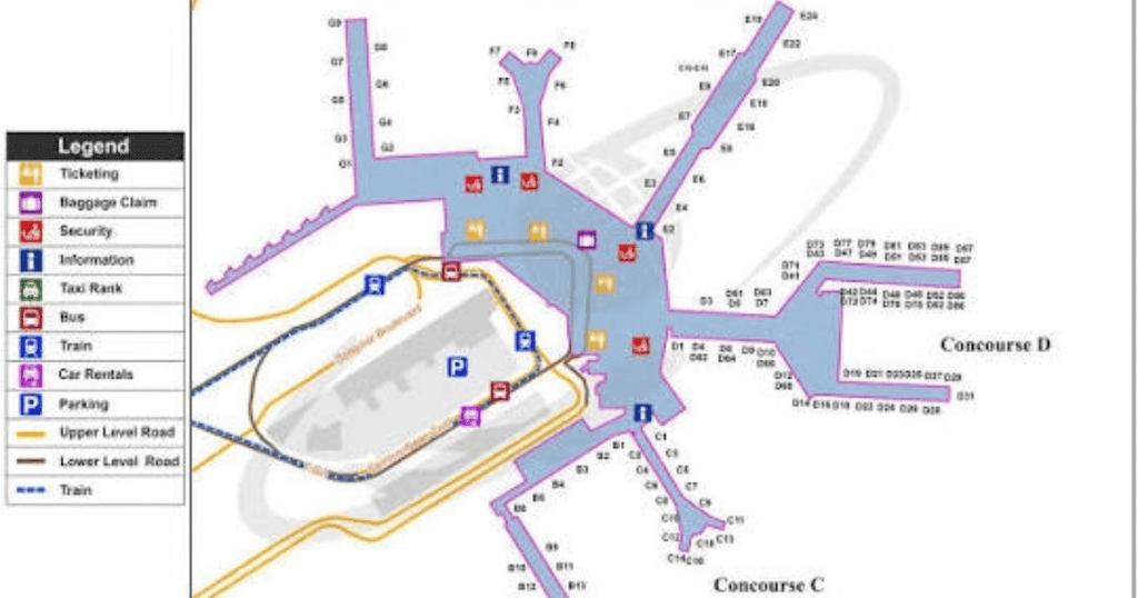 Schiphol Airport Map