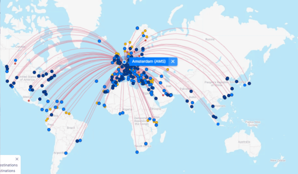 Schiphol Airport Map