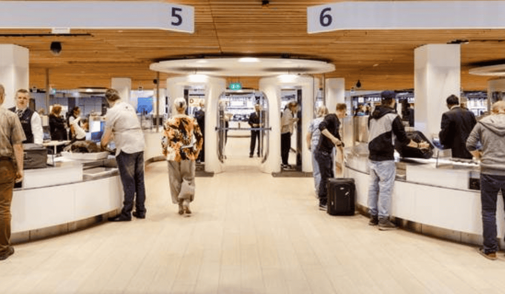 Drukte op Schiphol