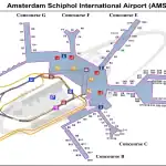 Schiphol Airport Map: Complete Plattegrond van Amsterdam Airport Schiphol